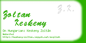 zoltan keskeny business card